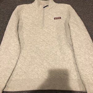 GREY VINEYARD VINES QUARTER ZIP